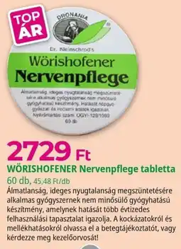 Herbaház Wörishofener Nervenpflege ajánlat