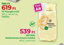 Herbaház Natural gluténmentes instant rizskása ajánlat