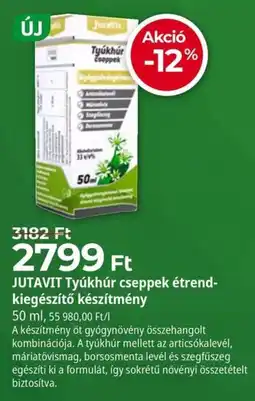 Herbaház Jutavit tyúkhúr cseppek ajánlat