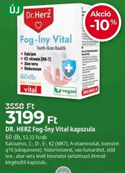 Herbaház Dr. Herz fog-íny vital kapszula ajánlat