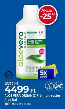 Herbaház Aloe vera organic prémium rostos ajánlat
