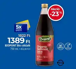 Herbaház Biopont bio céklalé ajánlat