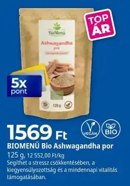 Herbaház Biomenu bio ashwagandha por ajánlat