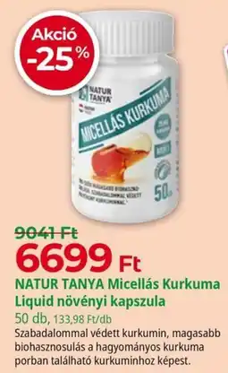 Herbaház Natur tanya micellás kurkuma liquid növényi kapszula ajánlat