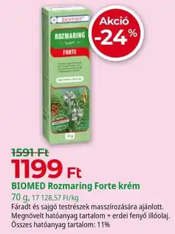 Herbaház Biomed rozmaring krém ajánlat