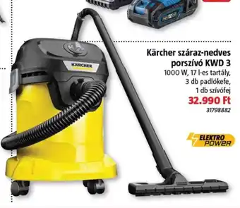 Kärcher száraz-nedves porszívó KWD 3