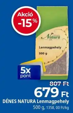 Herbaház DÉNES NATURA Lenmagpehely ajánlat
