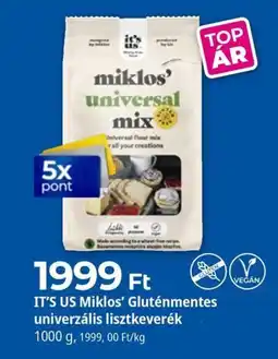 Herbaház It's Us Miklos' Gluténmentes univerzális lisztkeverék ajánlat