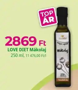 Herbaház Love Diet Mákolaj ajánlat