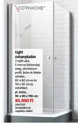 Bauhaus Corniche light zuhanykabin ajánlat