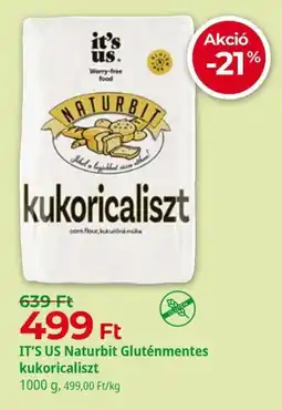 Herbaház It's Us Naturbit kukoricaliszt ajánlat