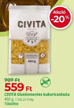 Herbaház Civita gluténmentes kukoricatészta ajánlat