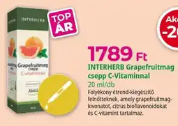 Herbaház Interherb grapefruitmag csepp c-vitaminnal ajánlat
