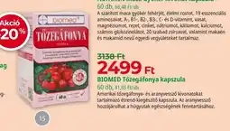 Herbaház Biomed Tőzegáfonya kapszula ajánlat