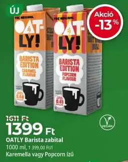 Herbaház Oatly barista zabital ajánlat