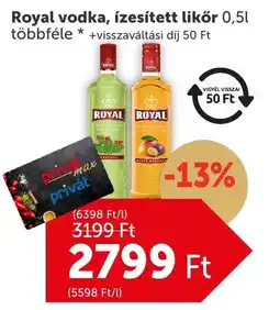 PRIVÁT Royal vodka, ízesített likőr ajánlat