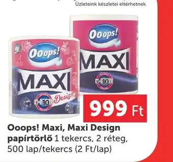 PRIVÁT Ooops! Maxi, Maxi Design papírtörlő ajánlat