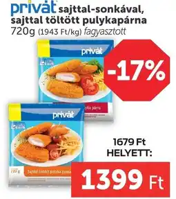 PRIVÁT privát sajttal-töltött pulykapárná ajánlat