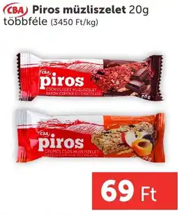 PRIVÁT Cba piros műzliszelet ajánlat