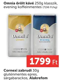 PRIVÁT Omnia örölt kávé ajánlat