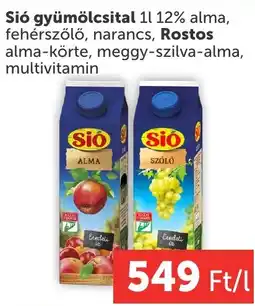 PRIVÁT Sio gyümölcsital ajánlat