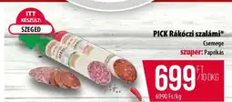 Coop PICK Rákóczi szalámi ajánlat
