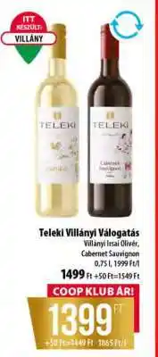 Coop Teleki Villányi Válogatás ajánlat