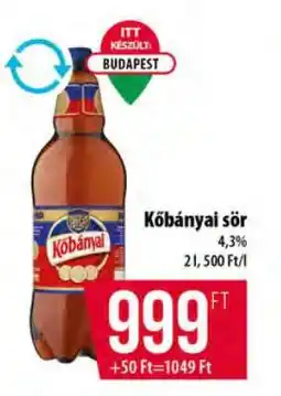 Coop Kőbányai Sör ajánlat