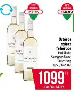 Coop Ostoros száraz fehérbor ajánlat