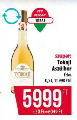 Coop Tokaji Aszú bor ajánlat
