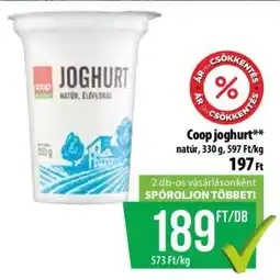 Coop Coop joghurt ajánlat