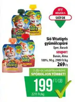 Coop Sió Vitatigris gyümölcspüré ajánlat