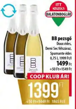 Coop BB pezsgő ajánlat