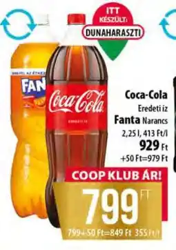 Coop Coca-Cola, Fanta Narancs ajánlat