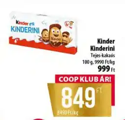 Coop Kinder Kinderini ajánlat