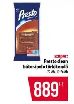 Coop Presto Clean bútorápoló törlőkendő ajánlat