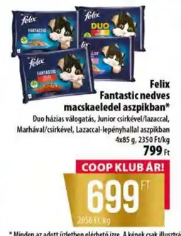 Coop Felix Fantastic nedves macskaeledel aszpikban ajánlat