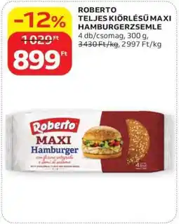 Auchan ROBERTO TELJES KIŐRLÉSŰ MAXI HAMBURGERZSEMLE ajánlat