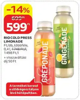 Auchan Rio Cold Press limonádé ajánlat