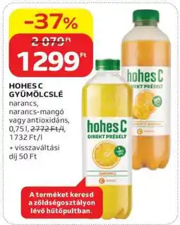Auchan Hohes C Gyümölcslé ajánlat