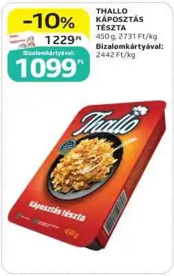 Auchan THALLO KÁPOSZTÁS TÉSZTA ajánlat