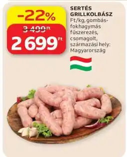 Auchan Sertés Grillkolbász ajánlat