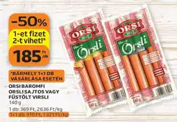 Auchan ORSI BAROMFI ORSISAJTOS VAGY FÜSTÖLT VIRSLI ajánlat