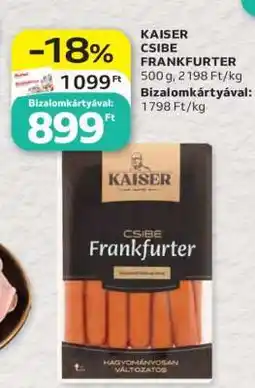 Auchan Kaiser csibe Frankfurter ajánlat