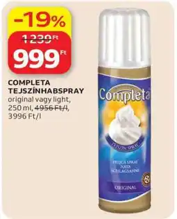 Auchan Completa tejszínhabspray ajánlat