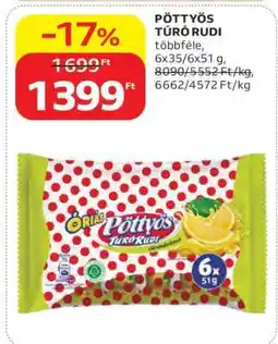 Auchan PÖTTYÖS Túró Rudi ajánlat