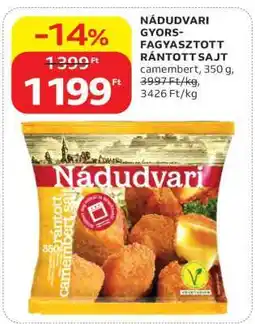 Auchan Nádudvari gyorsfagyasztott rántott sajt ajánlat