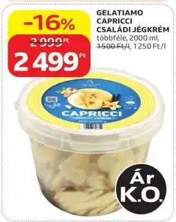 Auchan Gelatiamo Capricci Családi Jégkrém ajánlat
