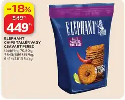 Auchan ELEPHANT CHIPS-TALLÉR VAGY CSAVART PEREC ajánlat