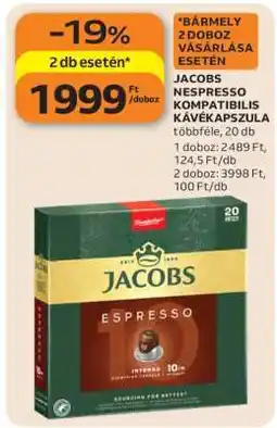 Auchan Jacobs Nespresso Kompatibilis Kávékapszula ajánlat